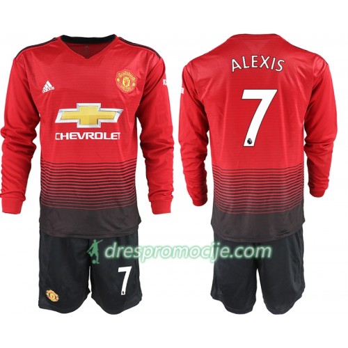 Manchester United Dres ALEXIS 7 Dječji Domaći 2018/19 Dugim Rukavima Manchester United Dres ALEXIS 7 Dječji Domaći 2018/19 Dugim Rukavima
